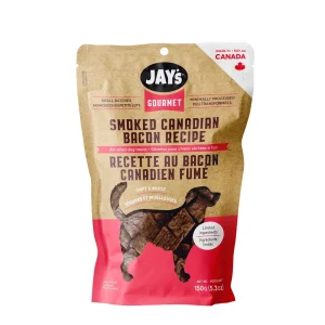 Jay's Gourmet - Bacon Canadien Fumé - Gâteries Tendres pour Chiens