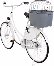 TRIXIE Panier Plastique Arrière pour Vélo Gris