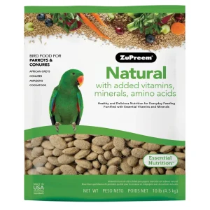 ZUPREEM Natural Nourriture Conure & M/G Perroquet 10lb