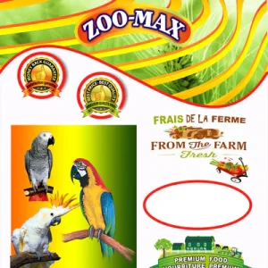 ZOO-MAX Nourriture Performance Max Perroquet Naturel 10kg