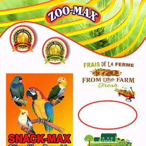 ZOO-MAX Snack-Max Gâteries Oiseaux Citrouille 225g