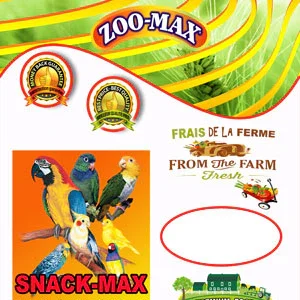 ZOO-MAX Snack-Max Gâteries Oiseaux Tournesol Sans Écale 300g