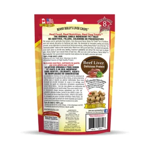 Benny Bully's - Petites Bouchées de Côtelettes de Foie de Boeuf - Gâteries Lyophilisées pour Chiens