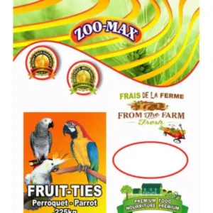 ZOO-MAX Nourriture Fruit-Ties Perroquet 225g
