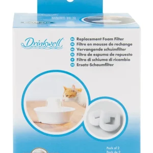 DRINKWELL Pre-Filtre Mousse Fontaine 360 SS & Porcelaine x2