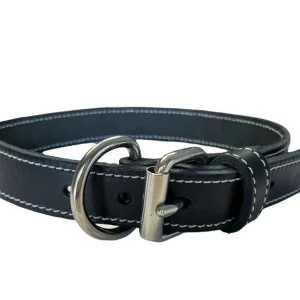 ARIZONA Collier Cuir Simple 3/4x16" Noir