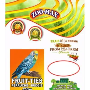 ZOO-MAX Nourriture Fruit-Ties Perruche 250g