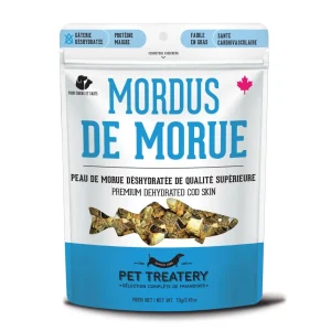 Pet Treatery - Peau de Morue - Gâteries Déshydratées pour Chiens et Chats