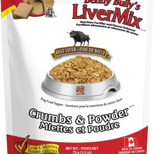 Benny Bully's Livermix - Foie de Boeuf en Miettes et Poudre - Garnitures Lyophilisées pour Chiens