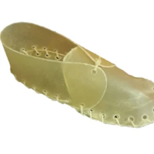 Junglemax - Souliers Bruns Lacés en Cuir Brut Pressé - Gâteries pour Chiens