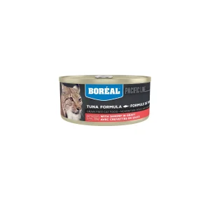 Boréal - Chat Thon avec Crevette en Sauce - Nourriture Humide Sans Grains pour Chats