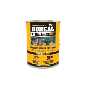Boréal - Chat Pâté de Poulet de Chair Cobb et Foie de Poulet - Nourriture Humide Sans Grains pour Chats