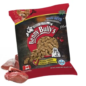 Benny Bully's - Mini Bouchées de Foie de Boeuf et Coeur de Boeuf - Gâteries Lyophilisées pour Chiens