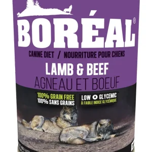 Boréal - Chien Pâté de Boeuf Angus et Agneau de la Nouvelle-Zélande - Nourriture Humide Sans Grains pour Chiens