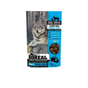 Boréal - Saumon à l'Érable - Gâteries Moelleux Sans Grains pour Chiens