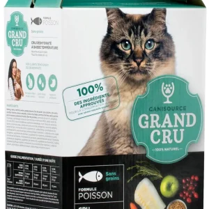 Canisource Grand Cru - Chat Poisson - Nourriture Sèche Déshydratée Sans Grains pour Chats