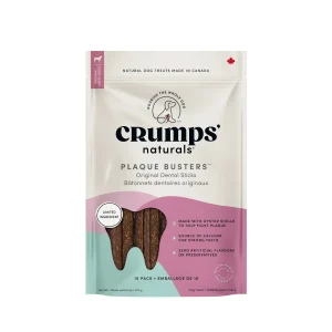 Crumps' Naturals Plaque Busters - Bâtonettes Dentaires Originaux - Gâteries pour Chiens