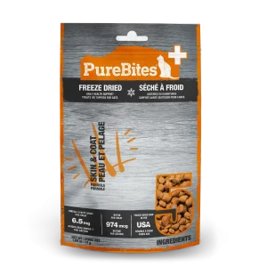 PureBites - Peau & Pelage - Gâteries ou Garnitures Lyophilisées pour Chats