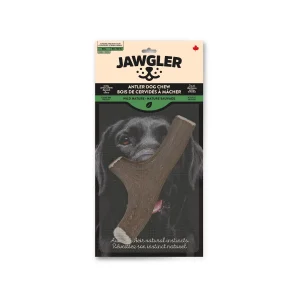 Jawgler - Bois de Cervidés Entier Nature Sauvage - Gâteries à Mâcher pour Chiens