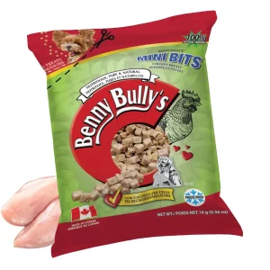 Benny Bully's - Mini Bouchées de Poitrine de Poulet - Gâteries Lyophilisées pour Chiens