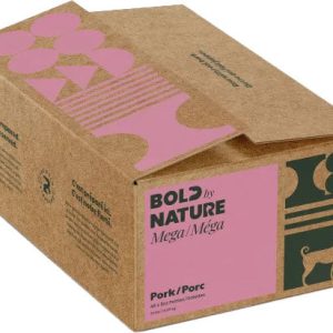 Bold By Nature - Méga Porc - Nourriture Crue Congelée pour Chiens