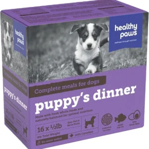 Healthy Paws - Chiot Poulet - Nourriture Crue Congelée pour Chiens