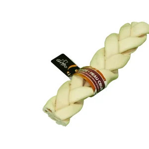 Gabo - Os de Cuir Blanc Torsadé - Gâteries pour Chiens