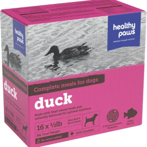 Healthy Paws - Canard - Nourriture Crue Congelée pour Chiens
