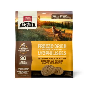 Acana - Chien Galettes Lyophilisées au Poulet  - Nourriture Proteinée Sans Grains pour Chiens