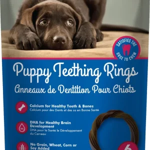 N-Bone - Anneaux Saveur de Bleuets et Barbecue - Gâteries Dentaires pour Chiots