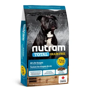Nutram Total (T25) - Chien Truite et Saumon - Nourriture Sèche Sans Grains pour Chiens