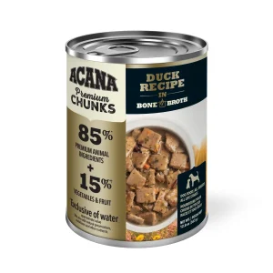 Acana Premium - Chien Morceaux de Canard avec Bouillon d'Os - Nourriture Humide pour Chiens
