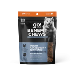 Petcurean Go! Solutions - Gestion du Poids + Soins des Articulations, Poulet - Gâteries Tendres pour Chiens
