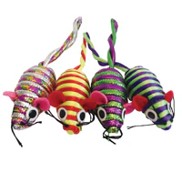 Cat Love Furry Frolics - Souris Scintillantes avec Herbe à Chat, Paquet de 4