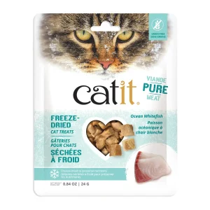 Catit - Poisson Océanique à Chair Blanche - Gâteries Lyophilisées Sans Grains pour Chats