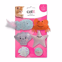 Catit - Créatures de la Mer - Jouets pour Chats (Paquet de 6)