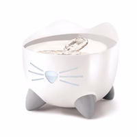 CATIT PIXI Abreuvoir Blanc Dessus Inox 2.5L
