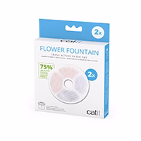 CATIT Filtres Triple Action pour Abreuvoir Fleur x2