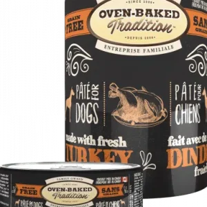 Oven-Baked Tradition - Chien Pâté de Dinde - Nourriture Humide Sans Grains pour Chiens