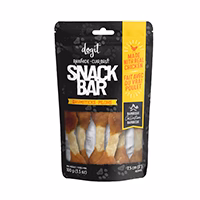 Dogit Snack Bar - Pilons en Cuir de Boeuf et Poulet - Gâteries à Mâcher pour Chiens
