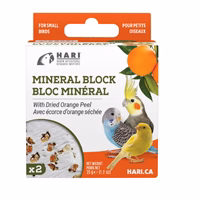 HARI Gâteries Oiseaux Blocs Minéraux/Écorce d'Orange Séchée 35g x2