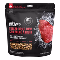 Nutrience SubZero - Chien Boeuf et Citrouille - Garniture ou Nourriture Sèche Lyophilisée Sans Grains pour Chiens