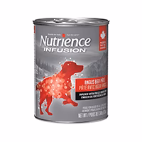 Nutrience Infusion - Chien Adulte Pâté de Boeuf Angus avec Infusion de Foie Lyophilisée - Nourriture Humide pour Chiens