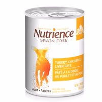 Nutrience Sans Grains - Chien Adulte Pâté de Dinde, Poulet et Foie - Nourriture Humide pour Chiens