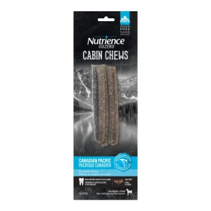 Nutrience SubZero Cabin Chews - Pacifique Canadien, Ramure de Wapiti - Gâteries à Mâcher Sans Grains pour Chiens