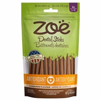 Zoë - Bâtonnets Antioxydants Arôme de Cannelle - Gâteries Dentaires pour Chiens