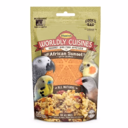 HIGGINS Worldly Cuisines Gâteries Oiseaux Coucher de Soleil Africain 2oz