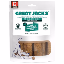 Great Jack's - Barres de Tendon Séchées à l'Agneau - Gâteries Lyophilisées Sans Grains pour Chiens